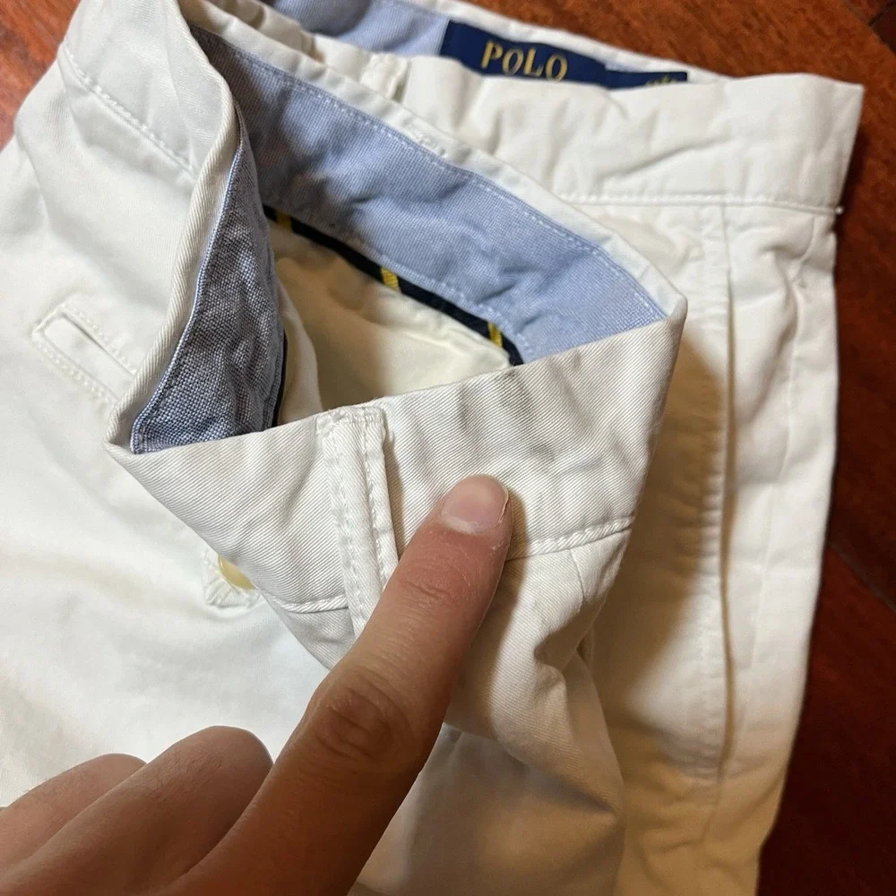 Polo Ralph Lauren Shorts Mens 35 White Chino Classic Fit 9